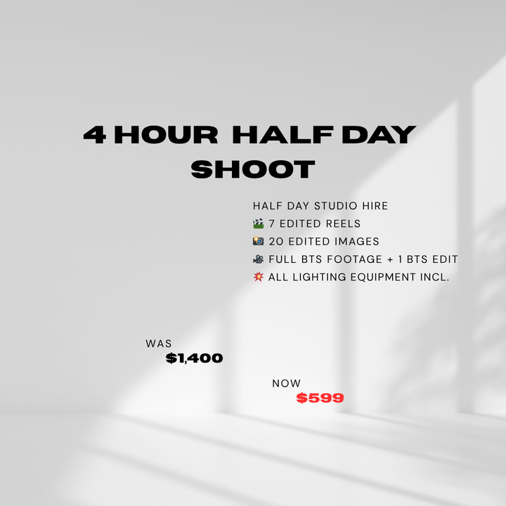 4-Hour Half Day Shoot